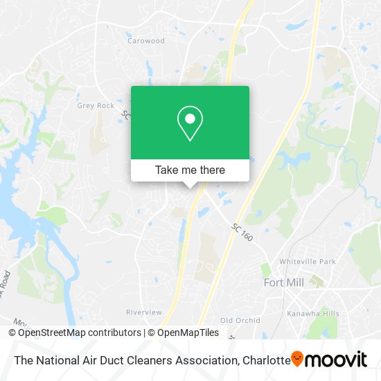 The National Air Duct Cleaners Association map