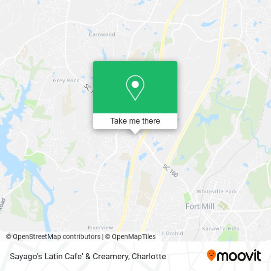 Mapa de Sayago's Latin Cafe' & Creamery