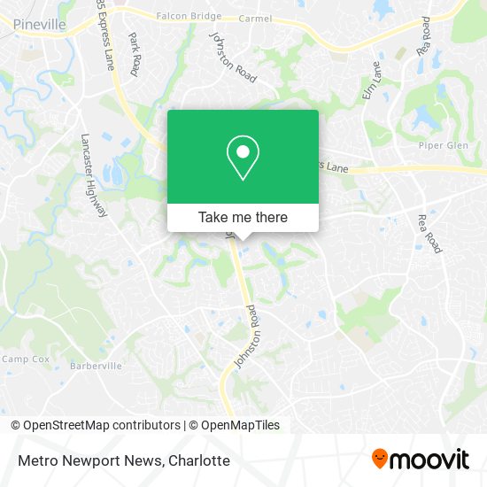 Mapa de Metro Newport News