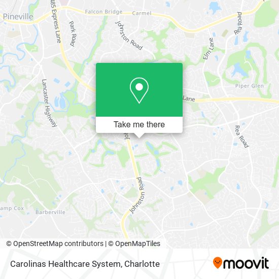 Carolinas Healthcare System map