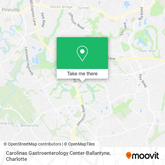 Carolinas Gastroenterology Center-Ballantyne map