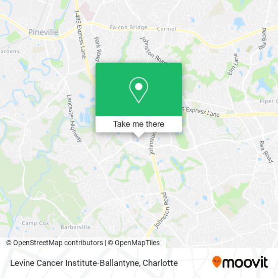 Mapa de Levine Cancer Institute-Ballantyne