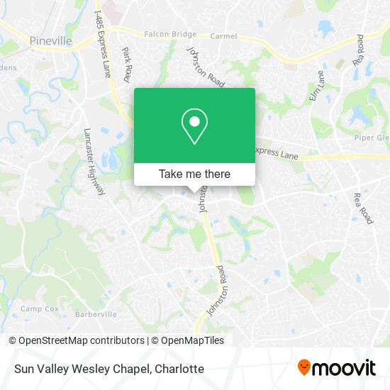 Mapa de Sun Valley Wesley Chapel