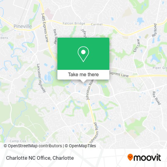 Charlotte NC Office map
