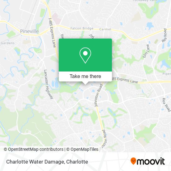 Charlotte Water Damage map