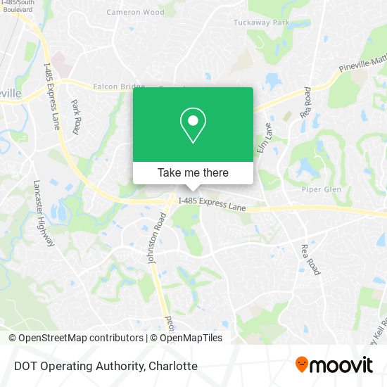 DOT Operating Authority map