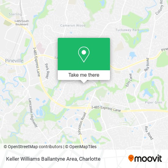 Mapa de Keller Williams Ballantyne Area