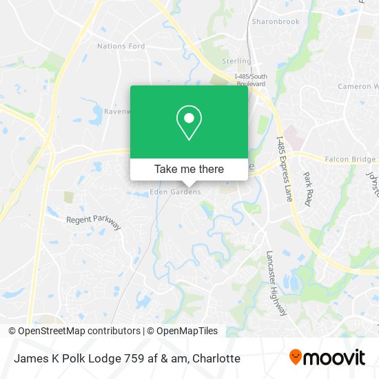 Mapa de James K Polk Lodge 759 af & am