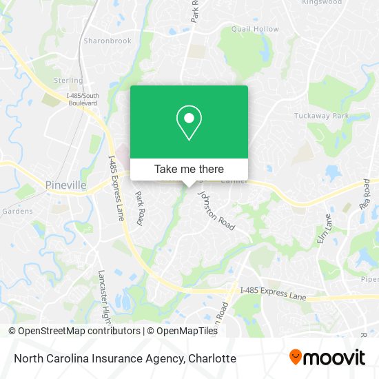 North Carolina Insurance Agency map