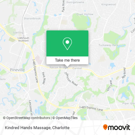 Kindred Hands Massage map