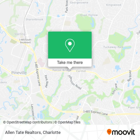 Allen Tate Realtors map