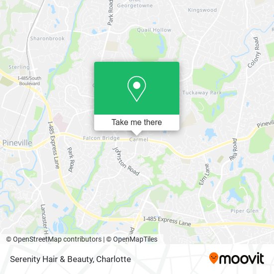 Serenity Hair & Beauty map