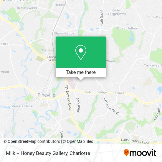 Milk + Honey Beauty Gallery map