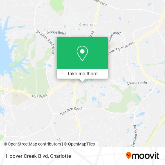 Hoover Creek Blvd map