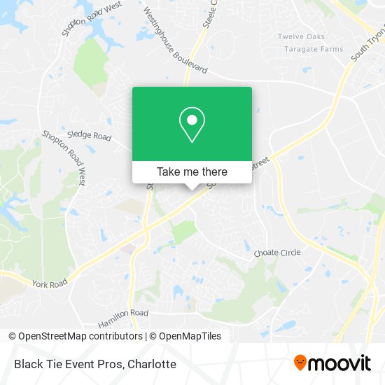 Black Tie Event Pros map