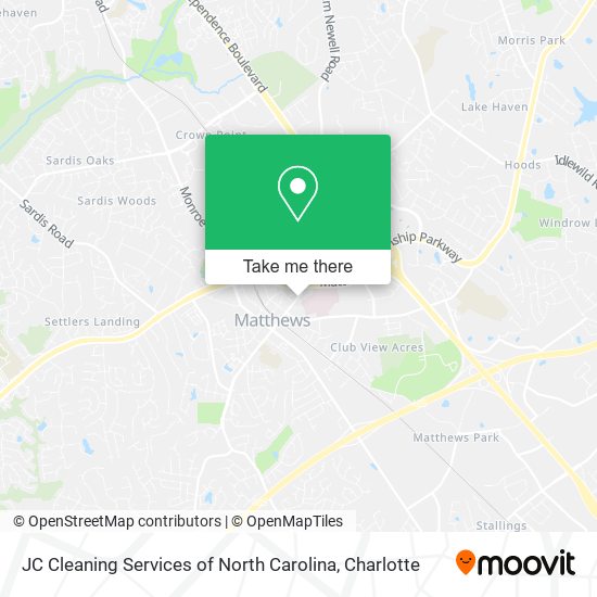 JC Cleaning Services of North Carolina map