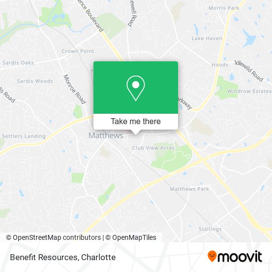 Mapa de Benefit Resources