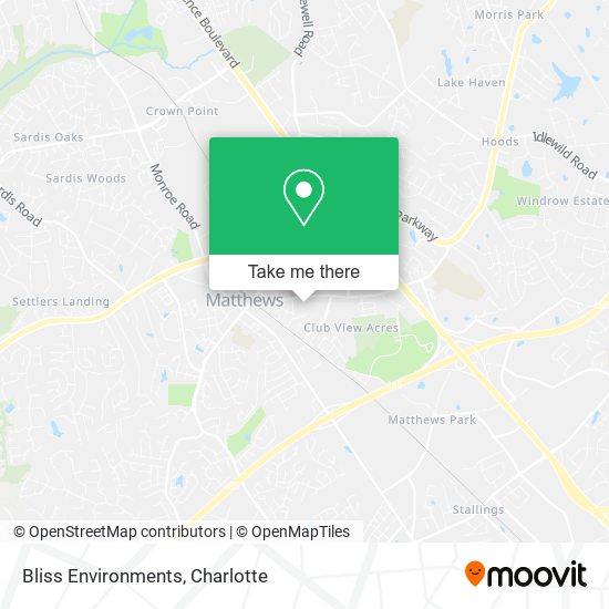 Bliss Environments map
