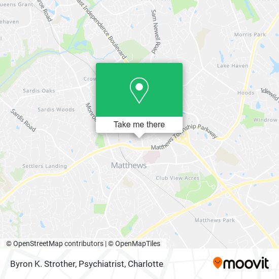 Mapa de Byron K. Strother, Psychiatrist