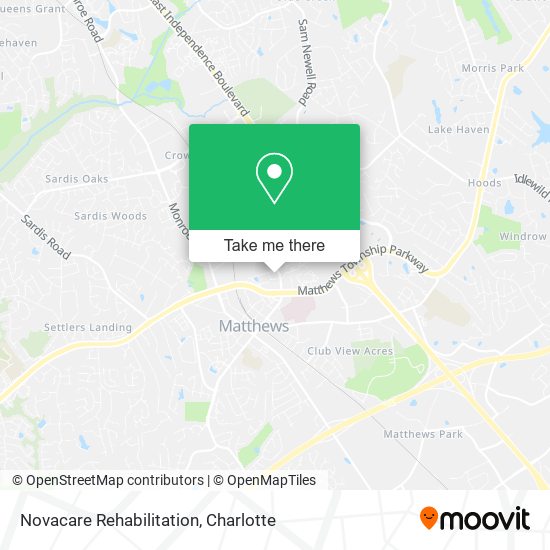Novacare Rehabilitation map