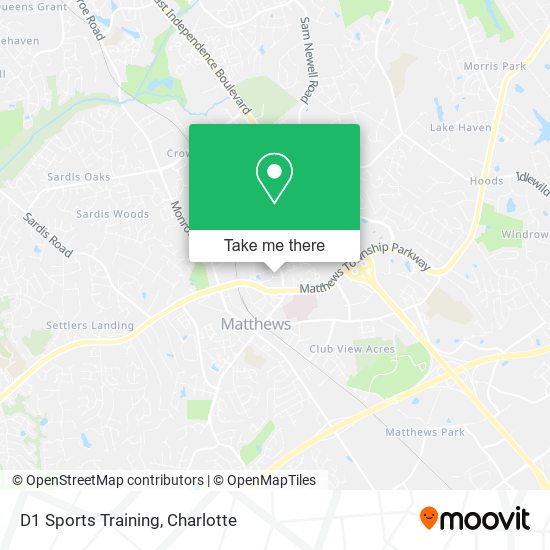 D1 Sports Training map