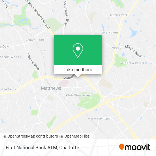 Mapa de First National Bank ATM