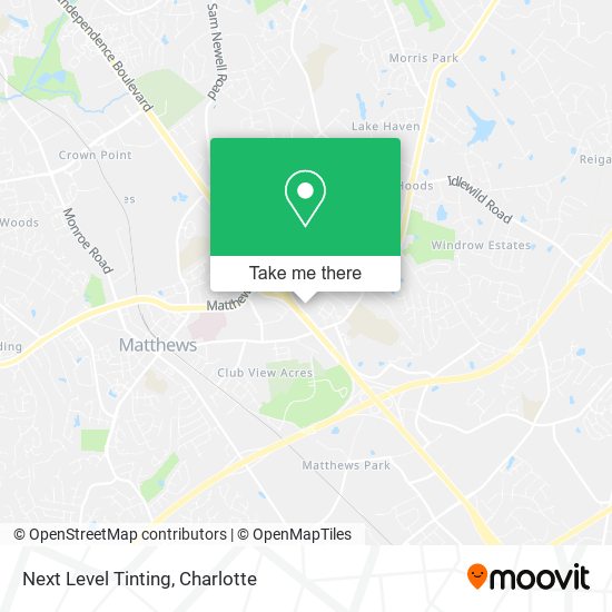 Mapa de Next Level Tinting