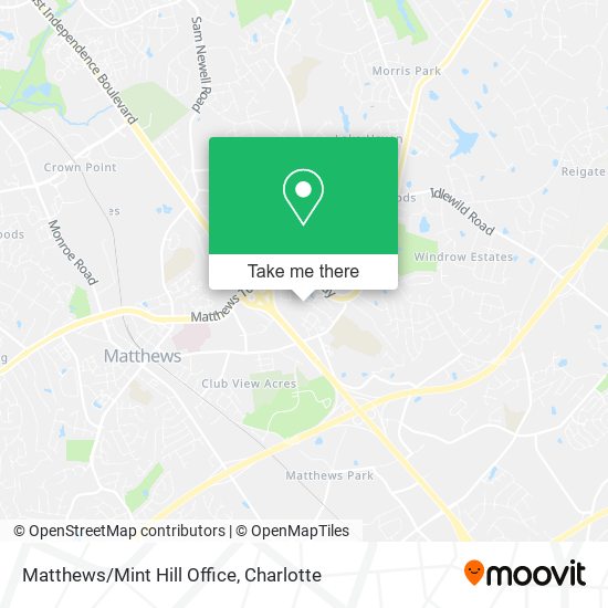 Mapa de Matthews/Mint Hill Office