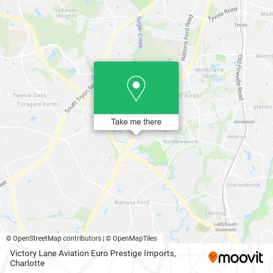 Mapa de Victory Lane Aviation Euro Prestige Imports