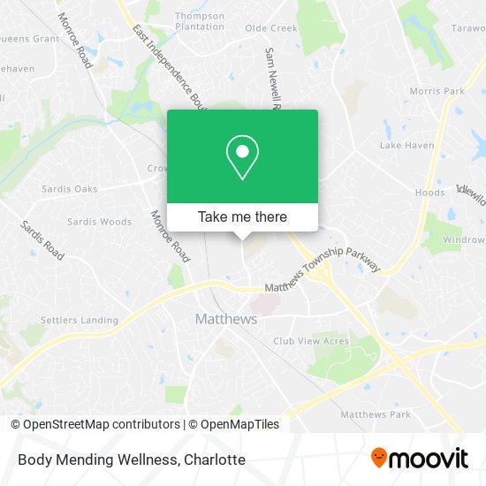 Body Mending Wellness map