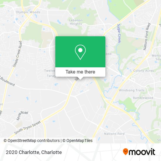 2020 Charlotte map