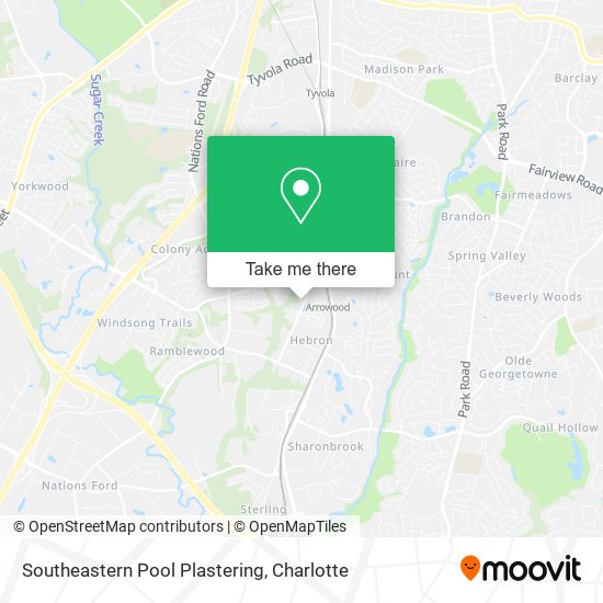 Southeastern Pool Plastering map