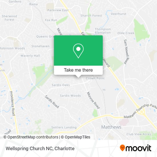 Wellspring Church NC map