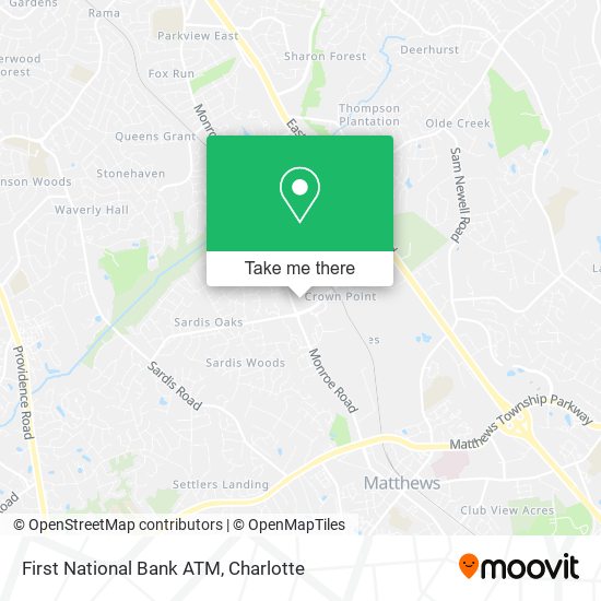 First National Bank ATM map