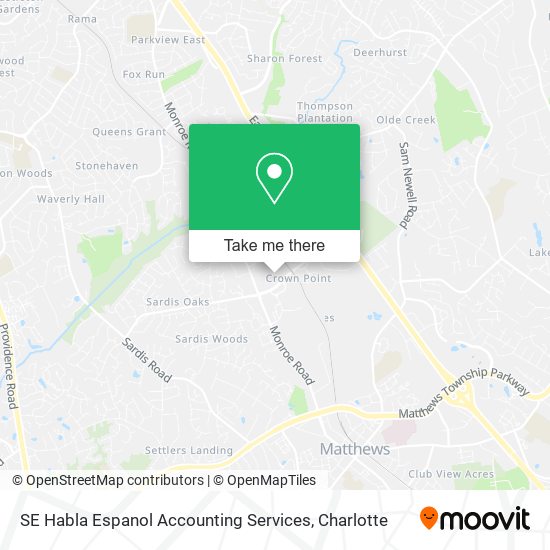 Mapa de SE Habla Espanol Accounting Services