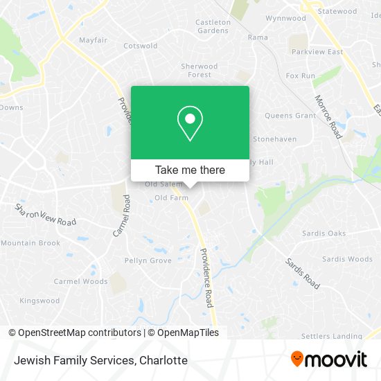 Mapa de Jewish Family Services