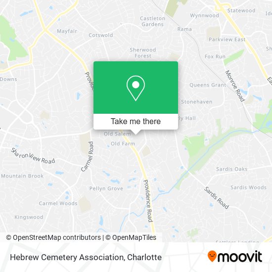 Mapa de Hebrew Cemetery Association