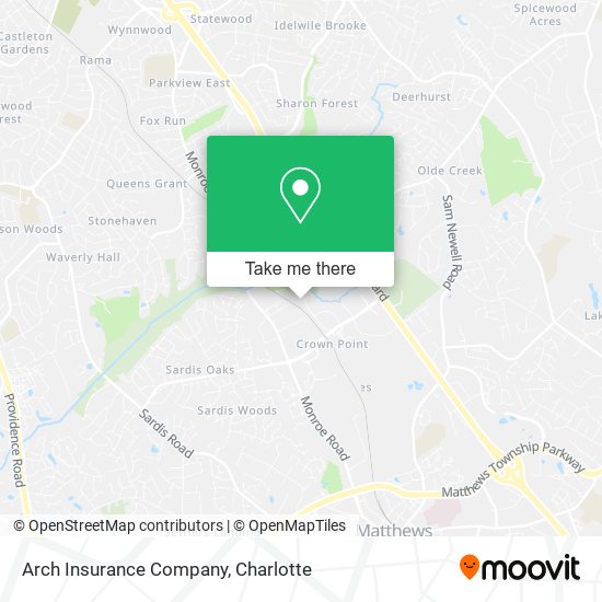 Arch Insurance Company map