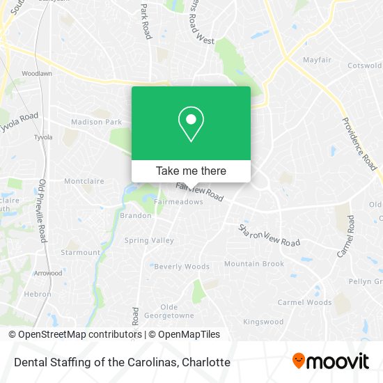 Dental Staffing of the Carolinas map