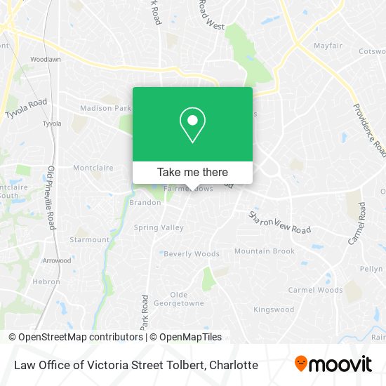 Law Office of Victoria Street Tolbert map