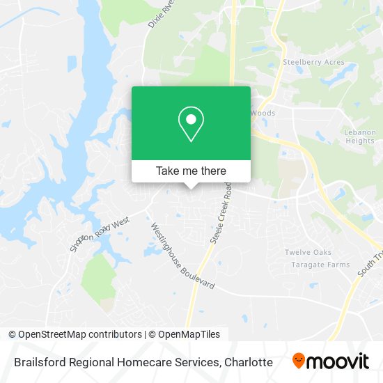 Brailsford Regional Homecare Services map