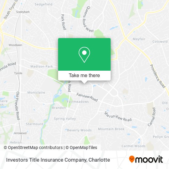 Mapa de Investors Title Insurance Company