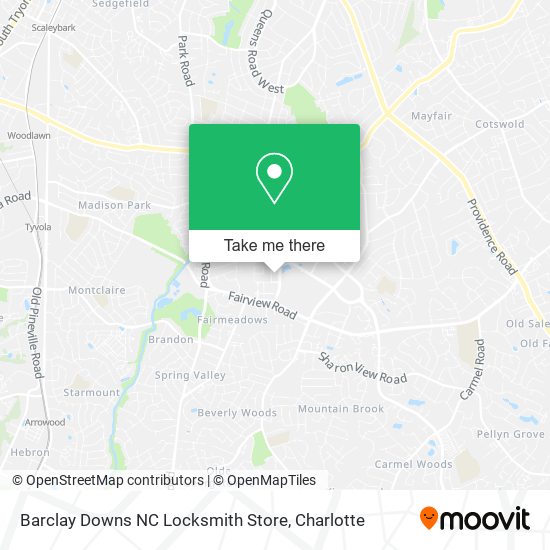 Barclay Downs NC Locksmith Store map