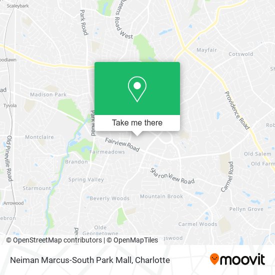Neiman Marcus-South Park Mall map