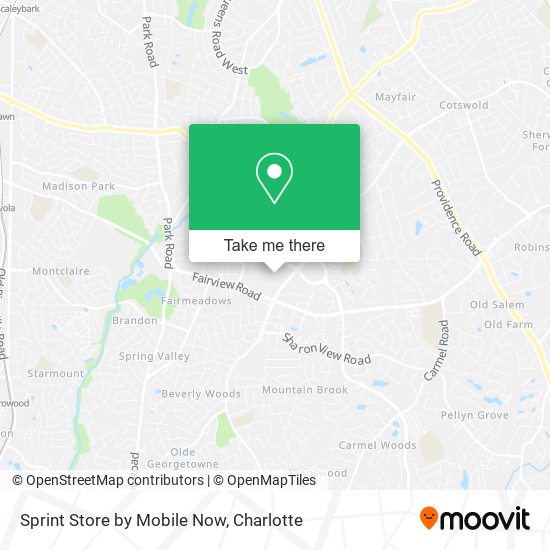 Sprint Store by Mobile Now map
