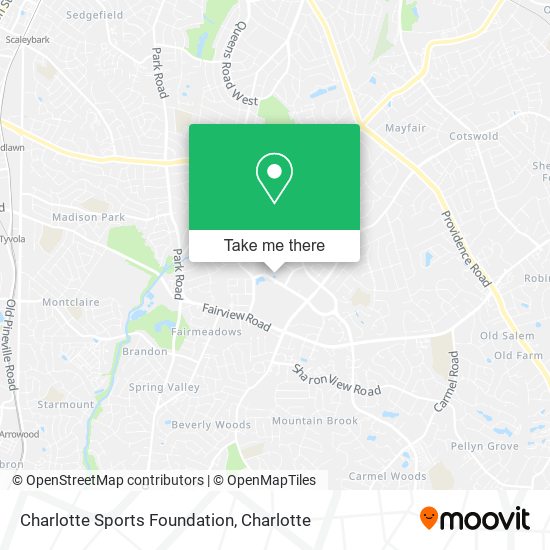 Charlotte Sports Foundation map