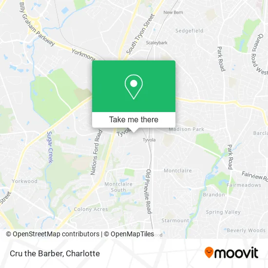 Cru the Barber map