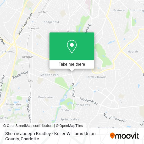 Mapa de Sherrie Joseph Bradley - Keller Williams Union County