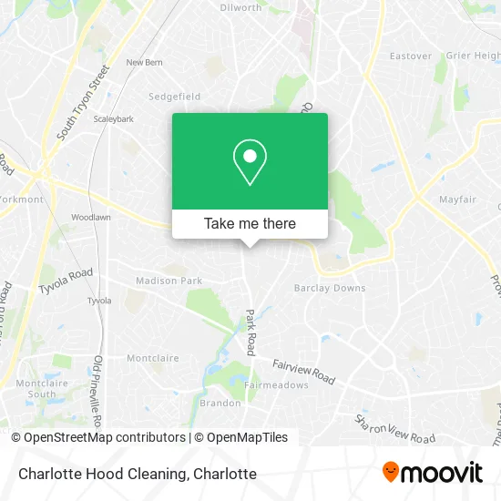 Charlotte Hood Cleaning map