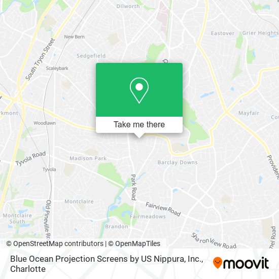 Blue Ocean Projection Screens by US Nippura, Inc. map